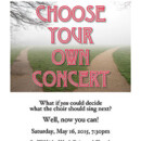 Choose Your Own Concert – May 16, 2015