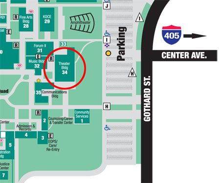 Golden West College Campus Map